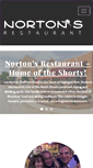 Mobile Screenshot of nortons-restaurant.com