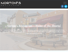 Tablet Screenshot of nortons-restaurant.com